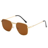 Retro Metal Frame Square UV400 Shades Sunglasses