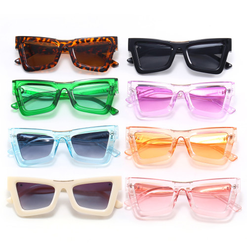 Cat Eye Thick Women Small Square Irregular Sunglasses