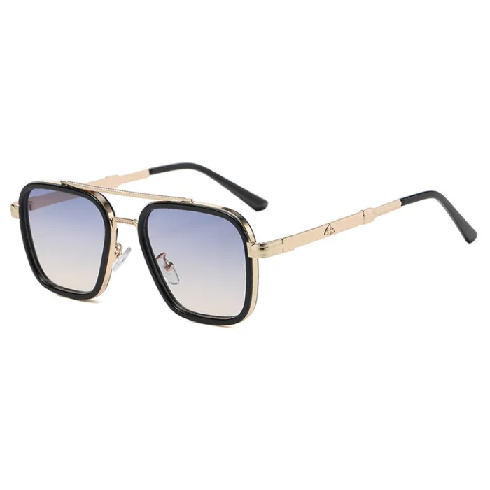 Metal Frame UV400 Gradient Shades Sunglasses