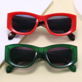 Vintage Rectangle Cat Eye Travel Multicolor Shades Sunglasses