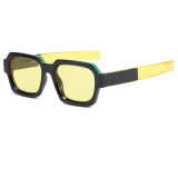 Retro Square Street Shot Tinted Sunglasses