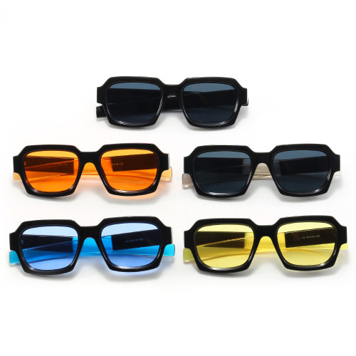 Retro Square Street Shot Tinted Sunglasses