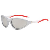 Y2K Cat Eye Women Wraparound Small Triangle Spring Hinges Sunglasses