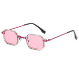 Tinted Lenses Fashion Small Geometric Frame Sunglasses