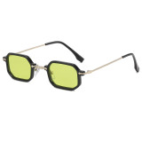 Tinted Lenses Fashion Small Geometric Frame Sunglasses