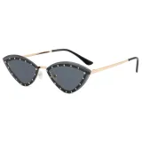 Rimless Crystal Cat Eye Sunglasses