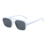 Retro Double Bridges Small Rectangle Sunglasses