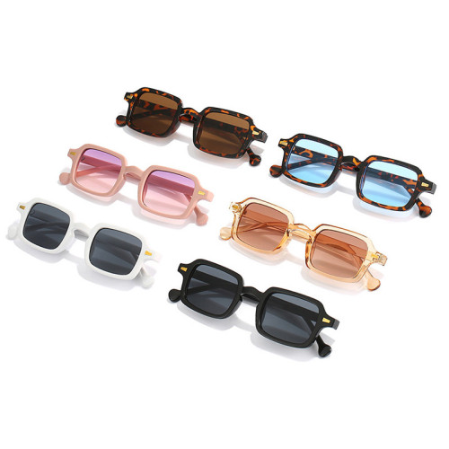 Rectangular Tinted Lens Sunglasses