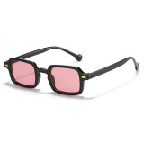 Rectangular Tinted Lens Sunglasses