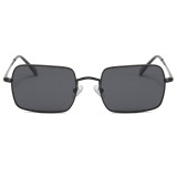 Rectangle Lightweight Metal Frame Polarized Sunglasses