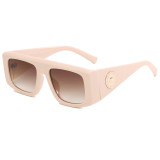 Square Gradient Shades Flat Top Sunshade Sunglasses