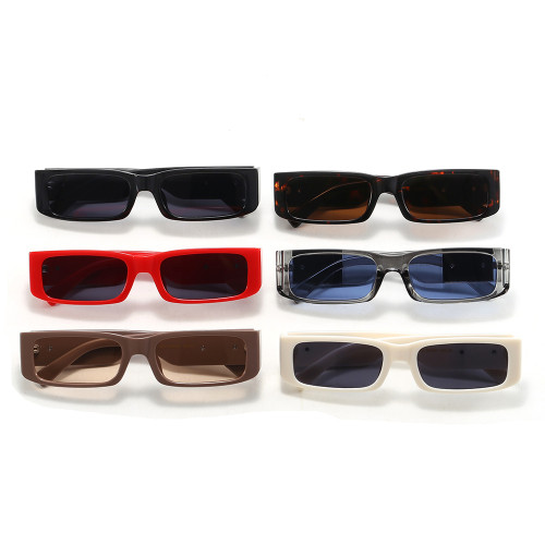 Retro Luxury Flat Top Small Rectangle Sunglasses