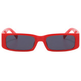 Retro Luxury Flat Top Small Rectangle Sunglasses