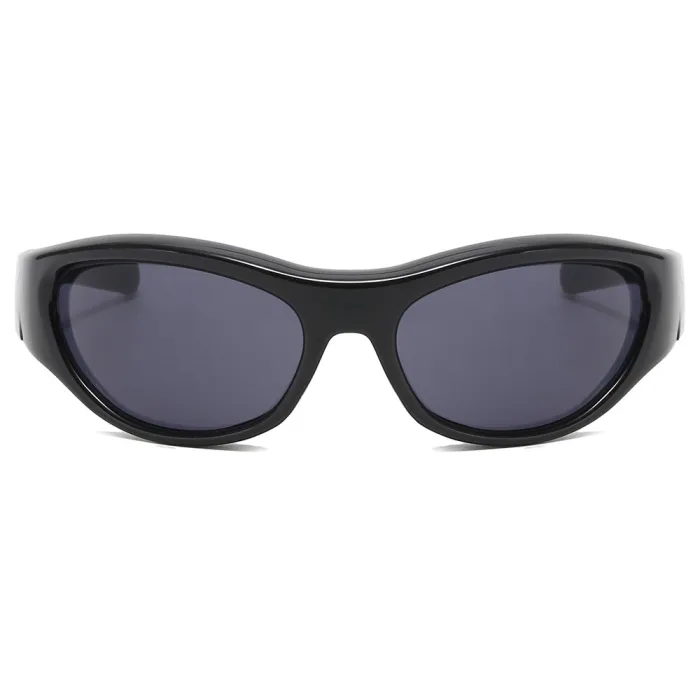 Y2K Vintage Wrap Around Rectangle Cat Eye Outdoor Sunglasses