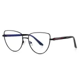 Women Metal Frame Cat Eye Blue Light Blocking Reading Glasses