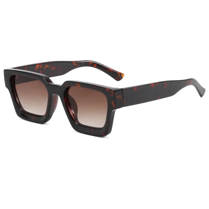 Vintage Black Chunky Square Sunglasses