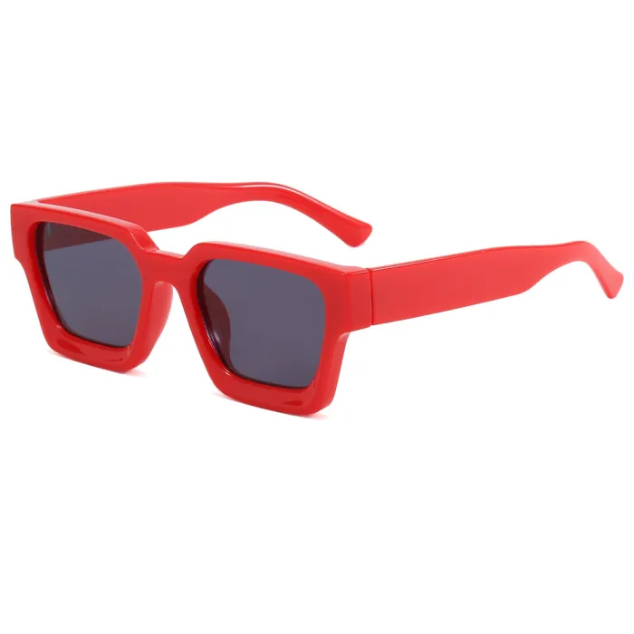 Vintage Black Chunky Square Sunglasses