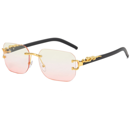 Panther Tinted Rimless Sunglasses