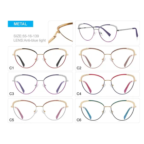Women Cat Eye Blue Light Blocking Reading Computer Glasses