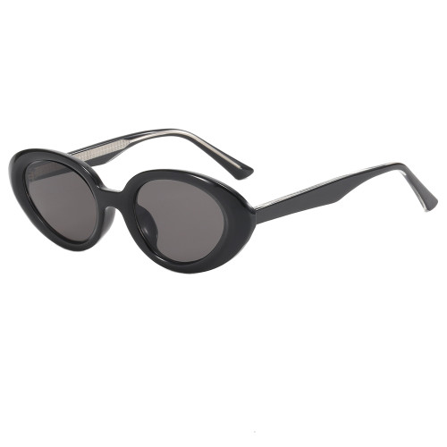 Retro Vintage Cat Eye Small Oval Tiny Narrow Tinted Sunglasses