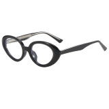 Retro Vintage Cat Eye Small Oval Tiny Narrow Tinted Sunglasses
