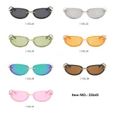 Retro Steampunk Style Small Oval Sunglasses