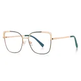 Women Cat Eye Blue Light Blocking Metal Frame Reading Glasses