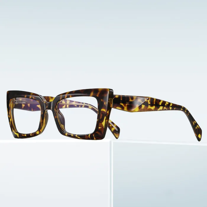 Women Rectangle Blue Light Blocking Glasses