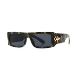 Luxury Vintage Retro Flat Top Rectangle Sunglasses