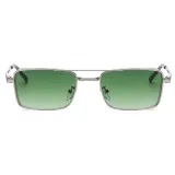 Classic Small Rectangle Metal Frame Sunglasses