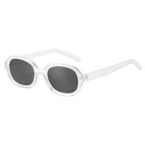 Retro Unisex Oval Sunglasses