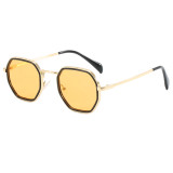 Polygon Classic Luxury Shades Metal Frame Sunglasses