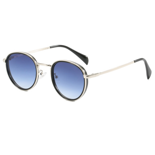Retro Vintage Round Metal Frame UV400 Sunglasses