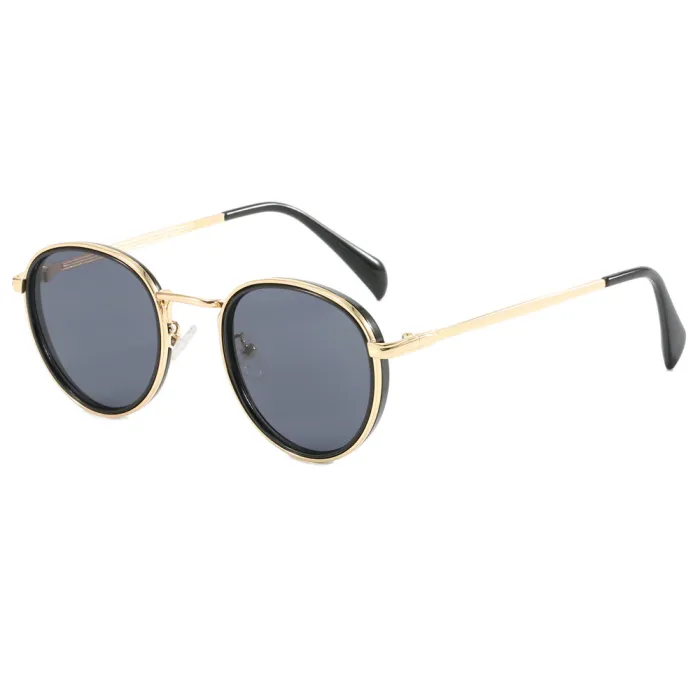 Retro Vintage Round Metal Frame UV400 Sunglasses