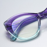 Cat Eye Reinforced Wire-Core Temples Blue Light Blocking Computer Glasses