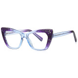 Cat Eye Reading Computer Reinforced Wire-Core Temples Anti Blue Light Glasses