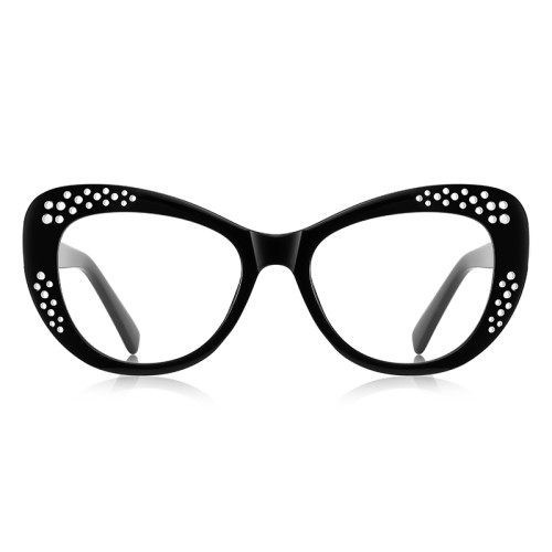 Cat Eye Reinforced Wire-Core Temples Blue Light Blocking Computer Gaming Glasses