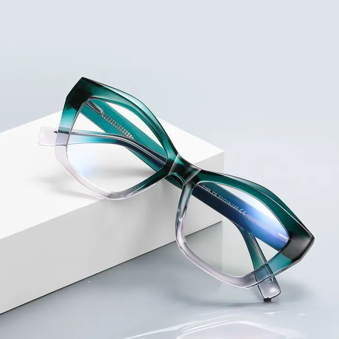 Women Cat Eye Office Reinforced Wire-Core Temples Blue Light Blocking Glasses