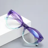 Cat Eye Reinforced Wire-Core Temples Blue Light Blocking Computer Glasses