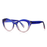 Cat Eye Reinforced Wire-Core Temples Blue Light Blocking Computer Glasses