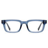 Rectangle Reinforced Wire-Core Temples Blue Light Blocking Glasses
