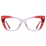 Cat Eye Reading Computer Reinforced Wire-Core Temples Anti Blue Light Glasses