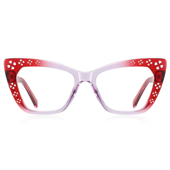Cat Eye Reading Computer Reinforced Wire-Core Temples Anti Blue Light Glasses