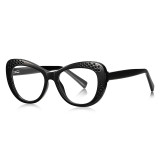 Cat Eye Reinforced Wire-Core Temples Blue Light Blocking Computer Gaming Glasses