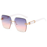 Square Rimless UV400 Luxury Outdoor Vacation Sunglasses