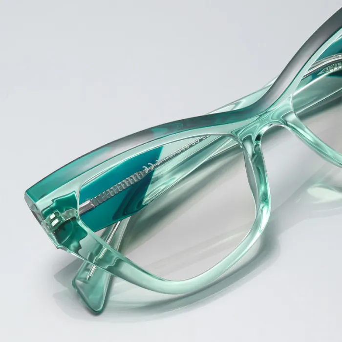 Women Reinforced Wire-Core Temples Cat Eye Reading Computer Anti Blue Light Lenses Glasses