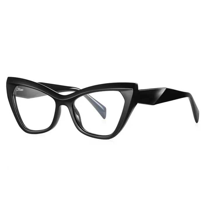 Women Reinforced Wire-Core Temples Cat Eye Reading Computer Anti Blue Light Lenses Glasses