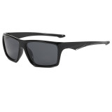 Flat Top Polarized Rectangular Sports Driving Sunglasses