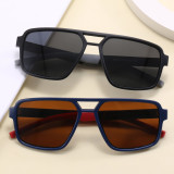 Oversized Square Flat Top Outdoor Vacation Polarized Sunglasses