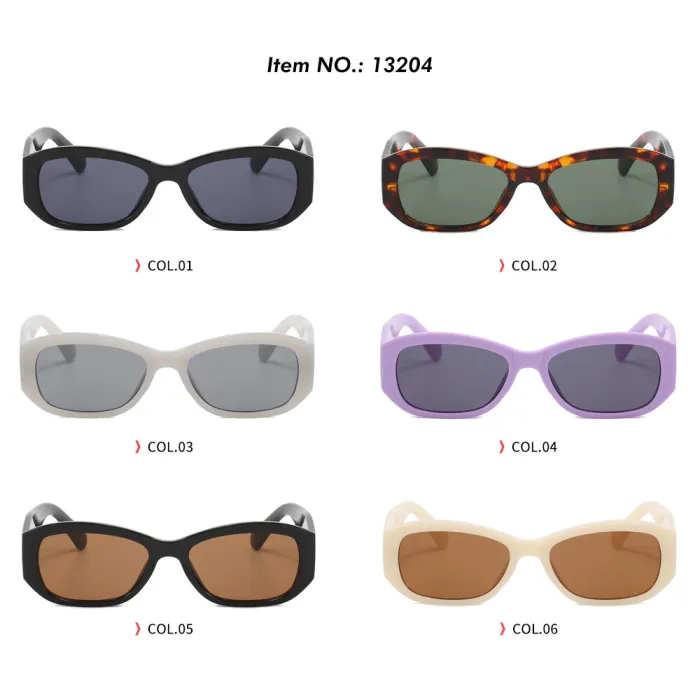Retro Small Rectangle Outdoor Vacation Beach Sunglasses